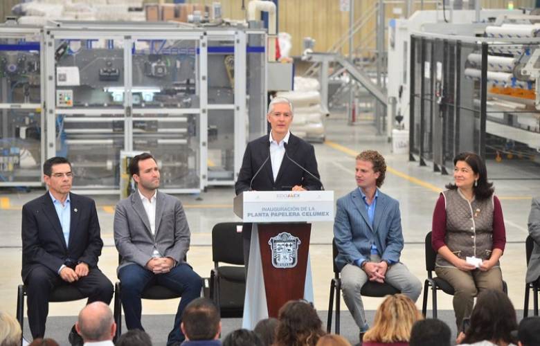 Inaugura Alfredo del Mazo planta papelera que generará 300 empleos en Huehuetoca 