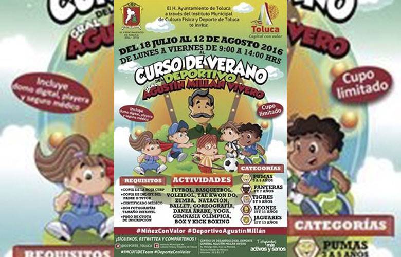 últimos días para inscribirse al curso de verano deportivo