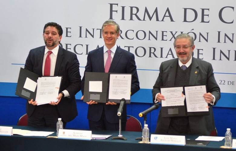Alfredo del Mazo firma convenio con poder judicial