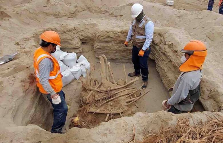 Restos humanos con 800 aÃ±os de antigÃ¼edad fueron hallados en PerÃº