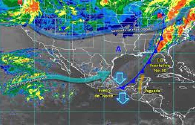 Frente frío número 30 afectará con bajas temperaturas y lluvias a los siguientes estados