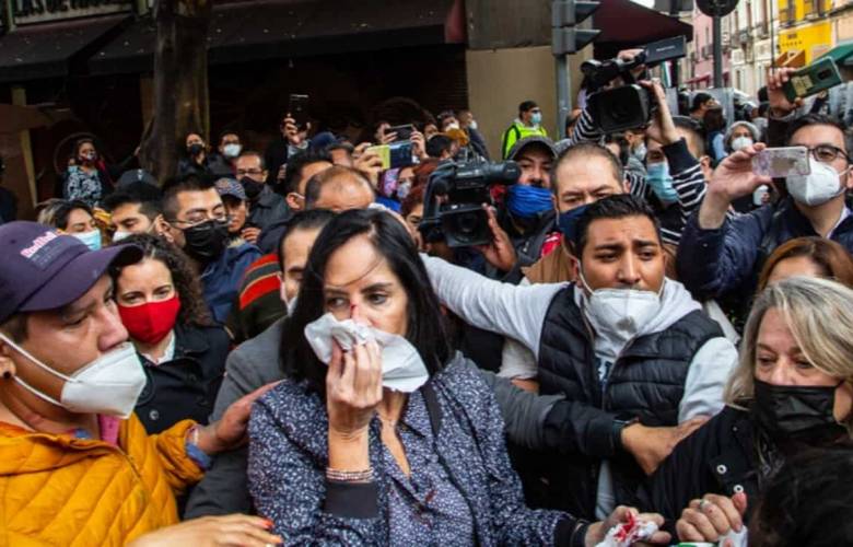 Lía Limón denuncia agresión afuera del Congreso CDMX