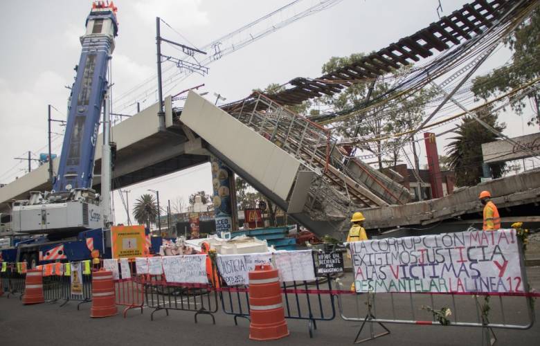 Costará 20 mdp peritaje por colapso de la línea 12 del metro