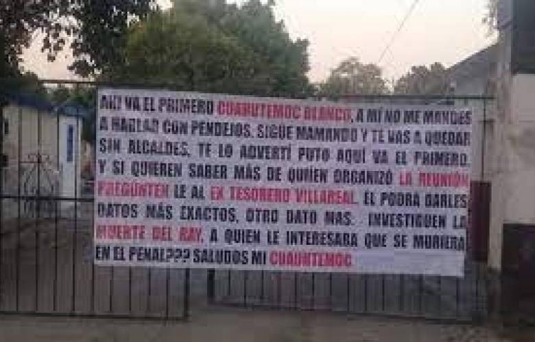 Narcomanta contra Cuauhtémoc Blanco: “Te lo advertí”
