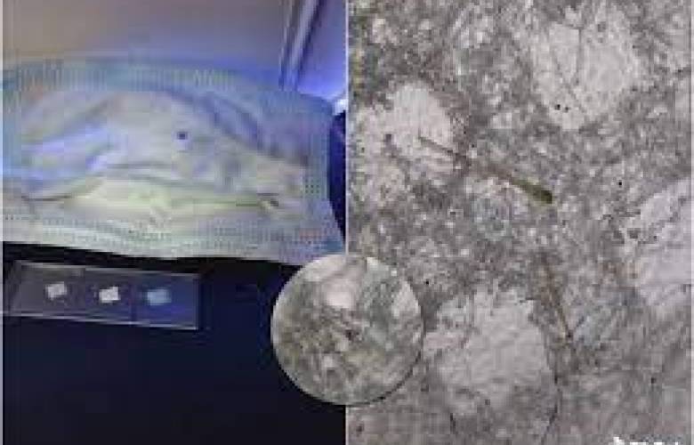 TikToker analiza con microscopio un cubrebocas sin lavar; el resultado se viraliza