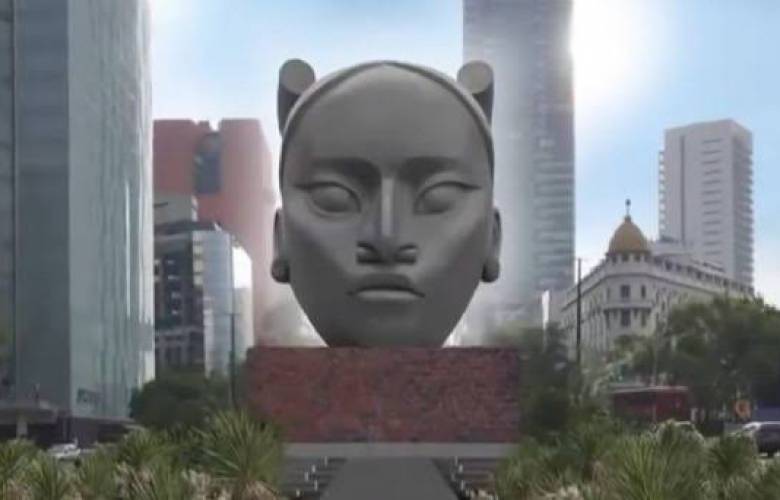 Escultura â€˜Tlaliâ€™, de Pedro Reyes, en riesgo de quedar fuera de Reforma. 
