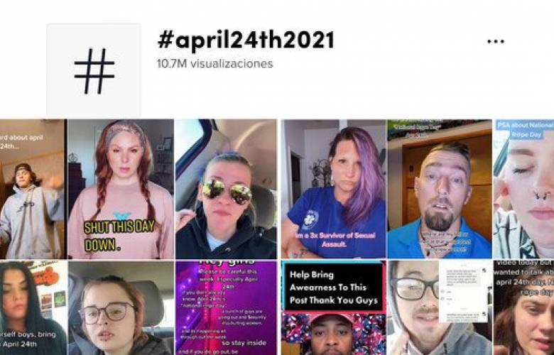 El terrible reto de TikTok del 24 de abril, dÃ­a internacional de la violaciÃ³n