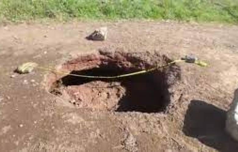 Apareció otro hundimiento cerca del socavón de Puebla