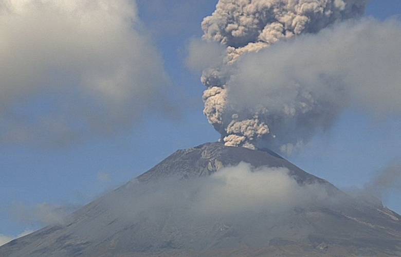 Advierten caída de ceniza del Popocatépetl en 5 alcaldías de CDMX