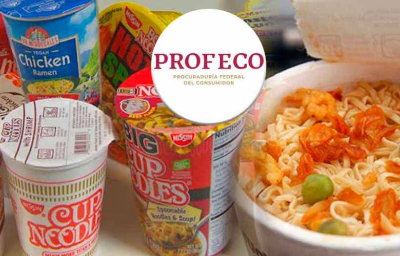 Profeco retirará  marcas de sopas instantáneas