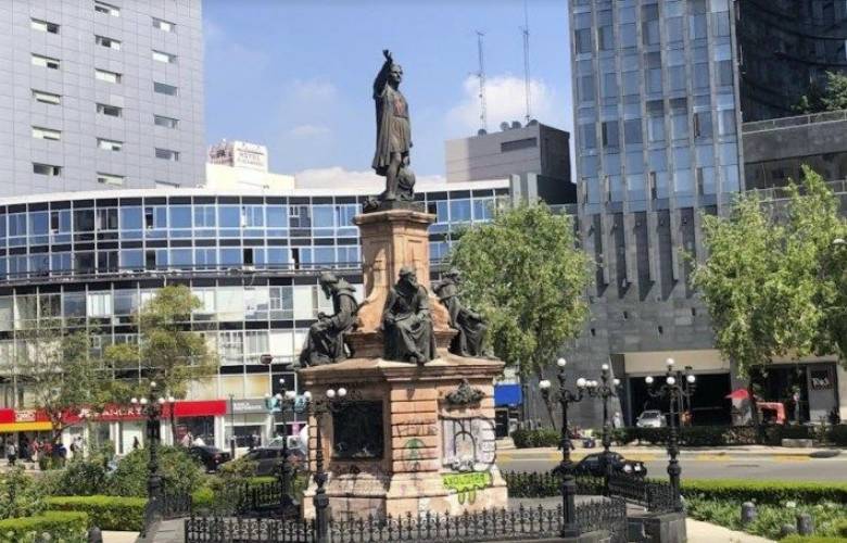 Escultura de mujer indígena sustituirá a Cristóbal Colón en glorieta de Reforma