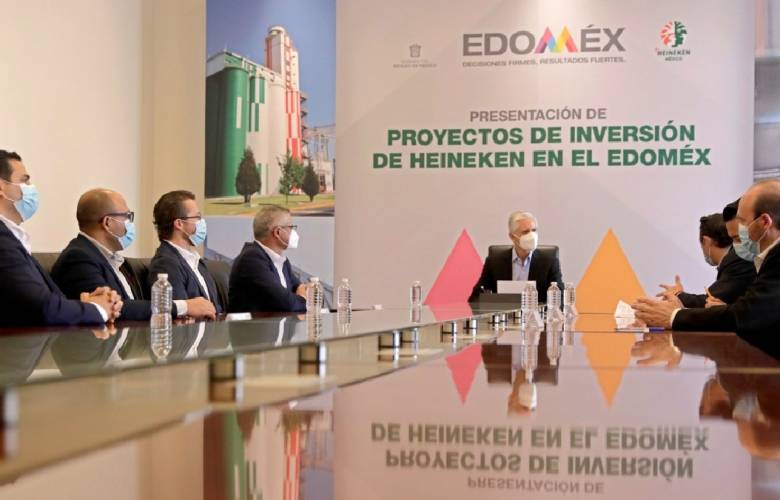 Heineken nvierte 677 mdp en Edomex: del Mazo habla acerca de las ventajas 