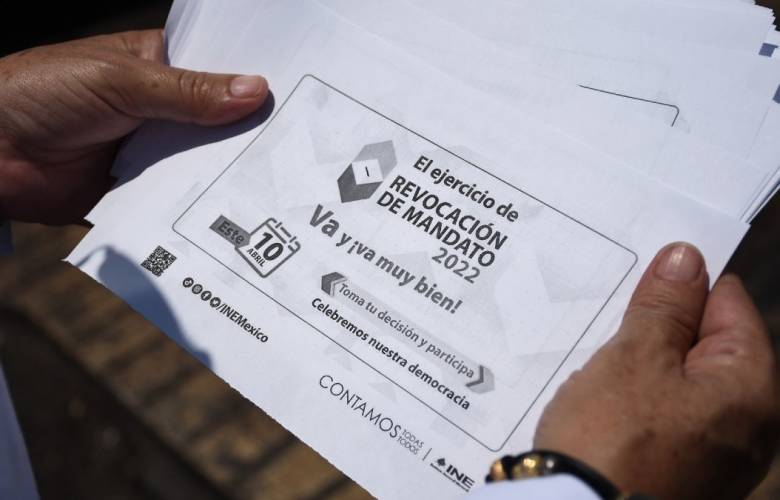 Datos y porcentajes sobre consulta de revocación  de mandato