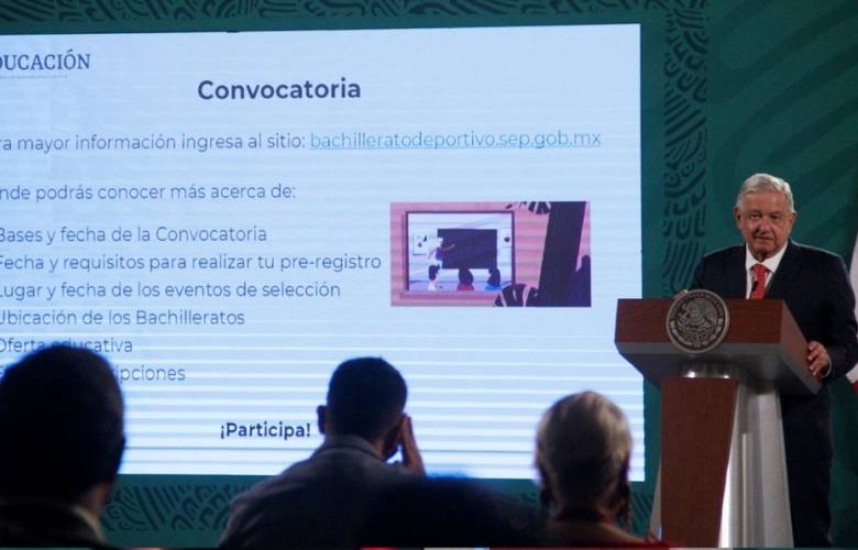 AMLO anuncia la creación de bachilleratos técnicos deportivos