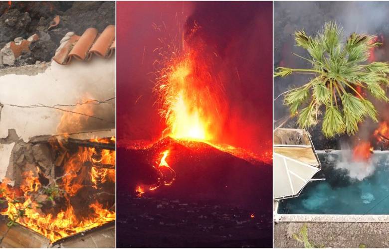 Arrasa lava con el último pueblo en La Palma, y toma rumbo al mar