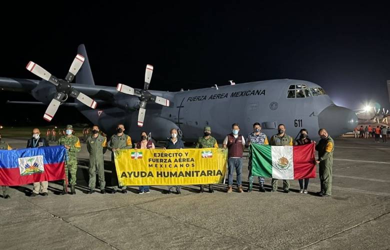 México mando víveres y suministros médicos a Haití tras el terremoto