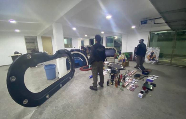 Aseguran casino clandestino en Toluca