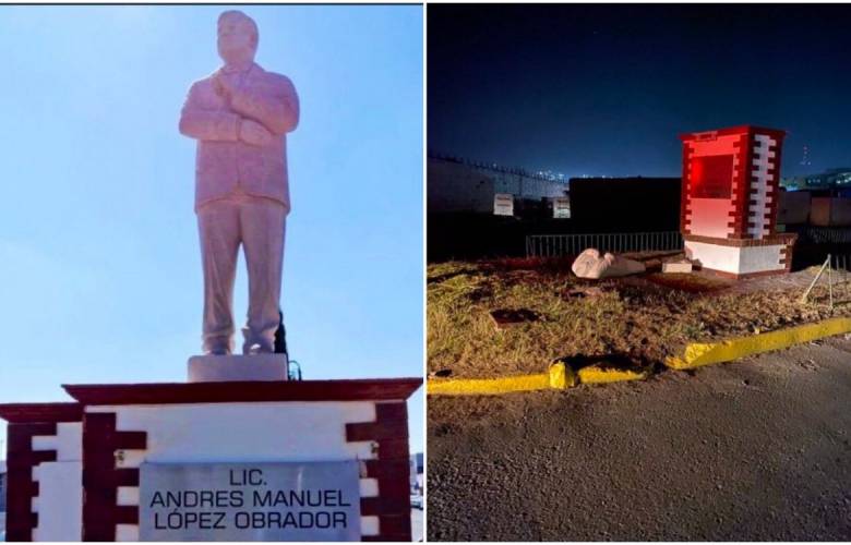 Tras lo ocurrido en Atlacomulco, AMLO pide ya no levantar ninguna estatua con su imagen