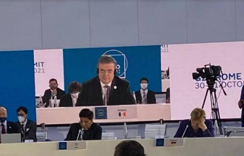 Habla México al G20 a liberar fondos para combate del cambio climático