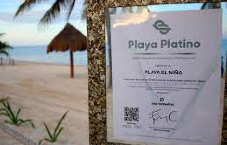 Cancún logra certificación platino en 7 de sus playas. 